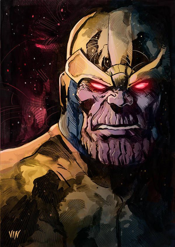 Thanos Color by VINARTWORKS