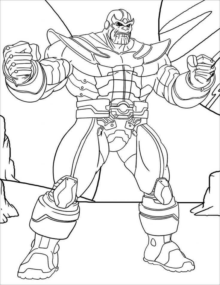 Thanos Coloring Pages.  Printable coloring sheet on tsgos.com