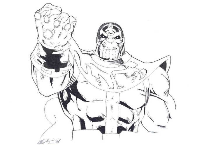Thanos-Gauntlet-Coloring-Page Thanos Gauntlet Coloring Page