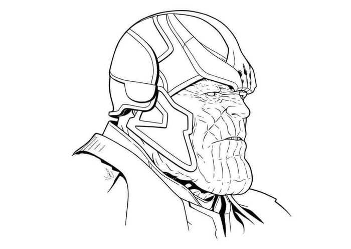Thanos Mad Titan Coloring Pages Wallpaper