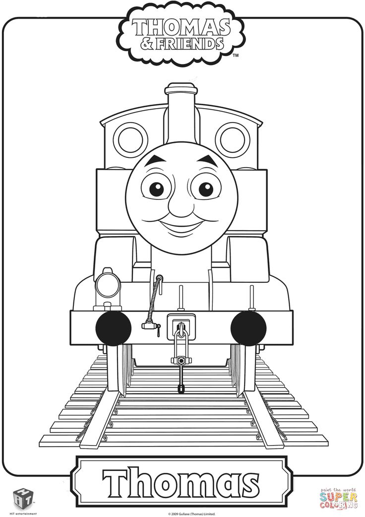 Thomas the Train coloring page | Free Printable Coloring Pages