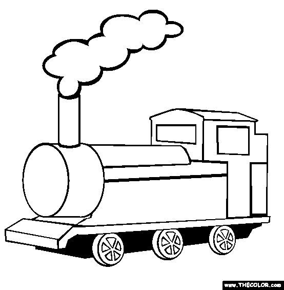 Train Coloring Page | Free Train Online Coloring   #train #coloring #pages