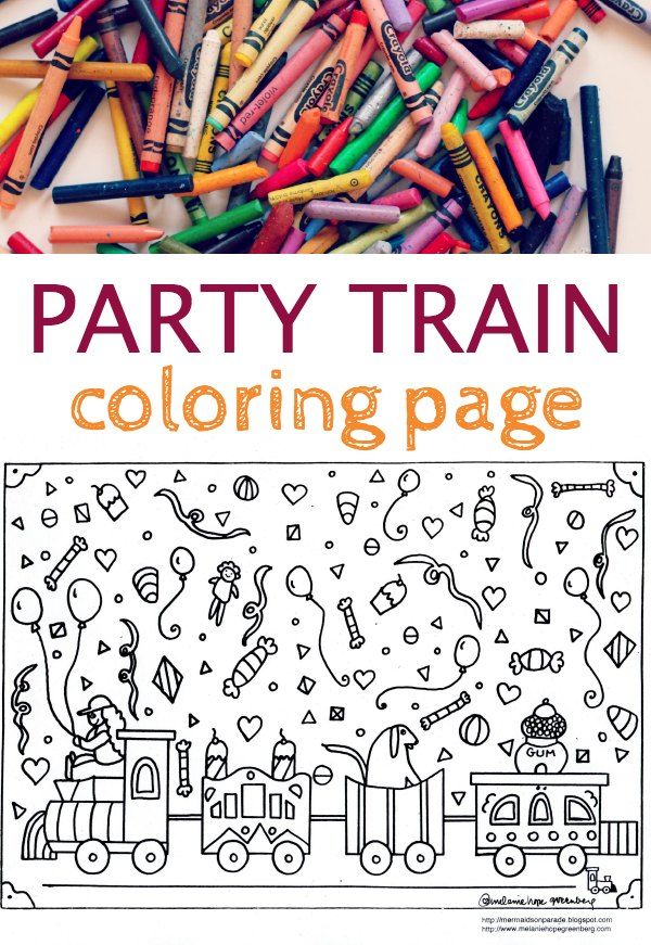 Train Coloring Page {Perfect for Parties}