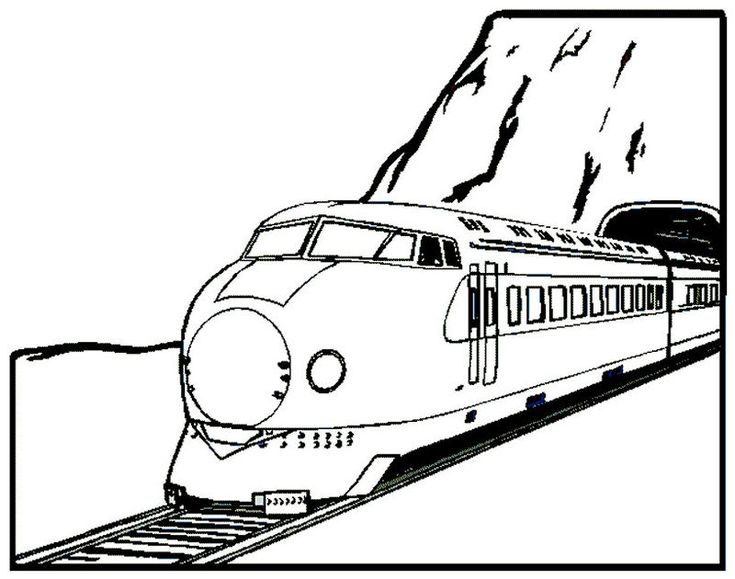 Train Coloring Pages Printable Wallpaper