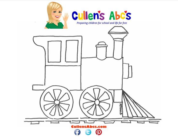 Train Coloring Sheet | Art Pattern | Cullen’s Abc’s     www.cullensabcs.com