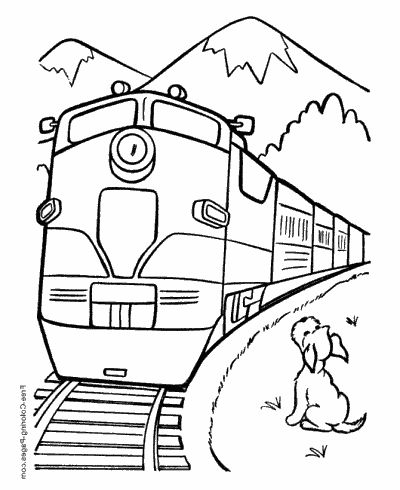 Train-Coloring-Sheets Train Coloring Sheets