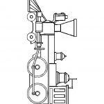 Train coloring page - Old engine - TSgos.com