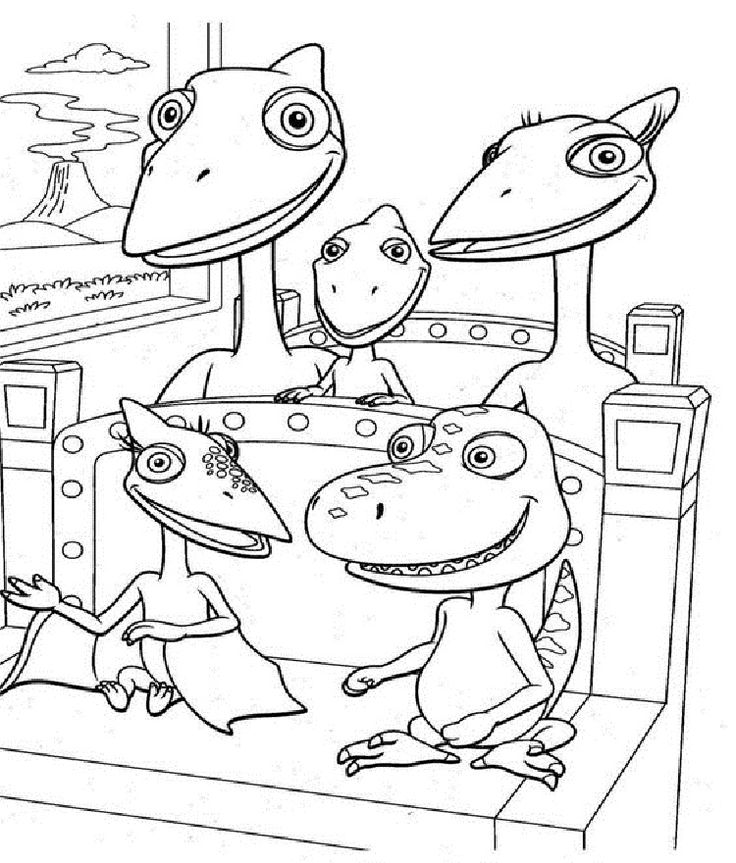 dinosaur train coloring pages printable