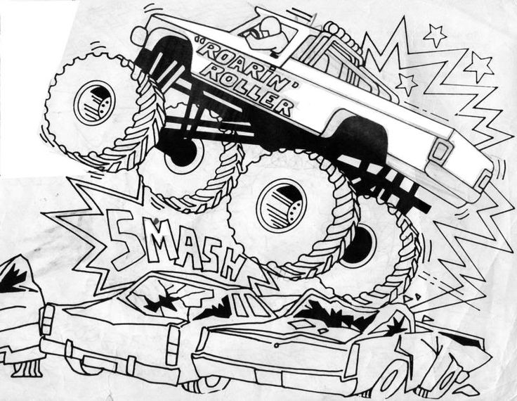 free printable monster truck coloring pages for kids monster truck coloring page…
