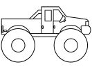 monster truck coloring book pages: use for birthday cake with chocolate donuts f…
