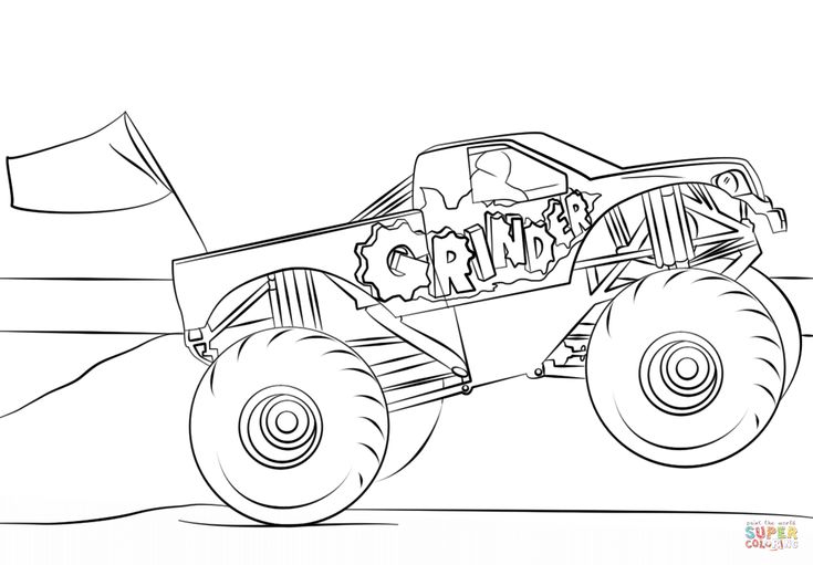 monster truck coloring pages | Dot To Dot Cookie Monster Coloring Pages Free – C…