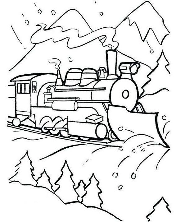 steam-train-coloring-sheet-with-beautiful-natural-scenery steam train coloring sheet with beautiful natural scenery
