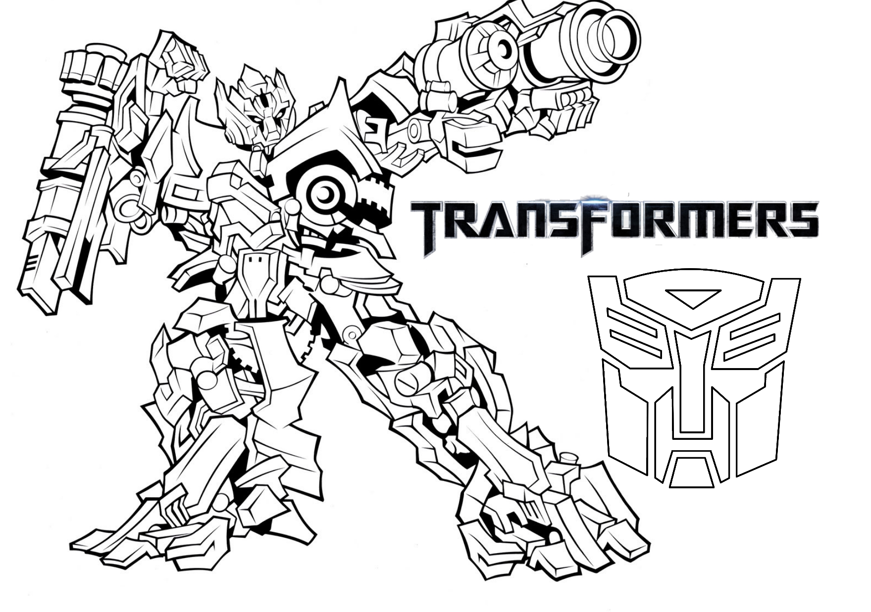 Transformer free printable coloring pages. 