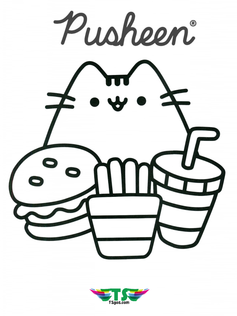810 Coloring Pages Pusheen Cat  Free