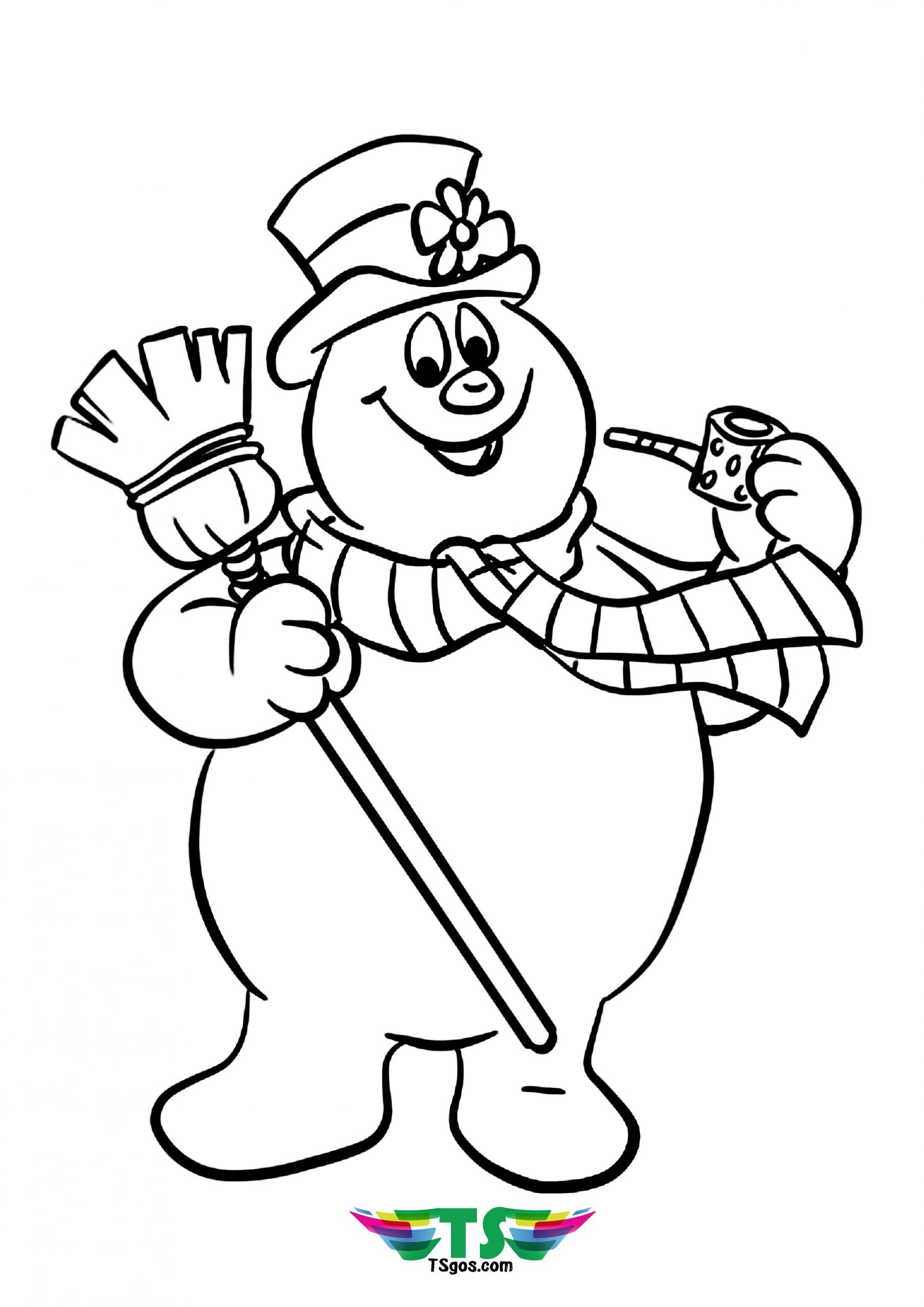 Kids Frosty The Snowman Tsgos Coloring Page
