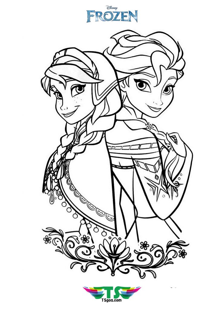 princess-anna-elsa-coloring-page-724x1024 Princess Anna Elsa Coloring Page