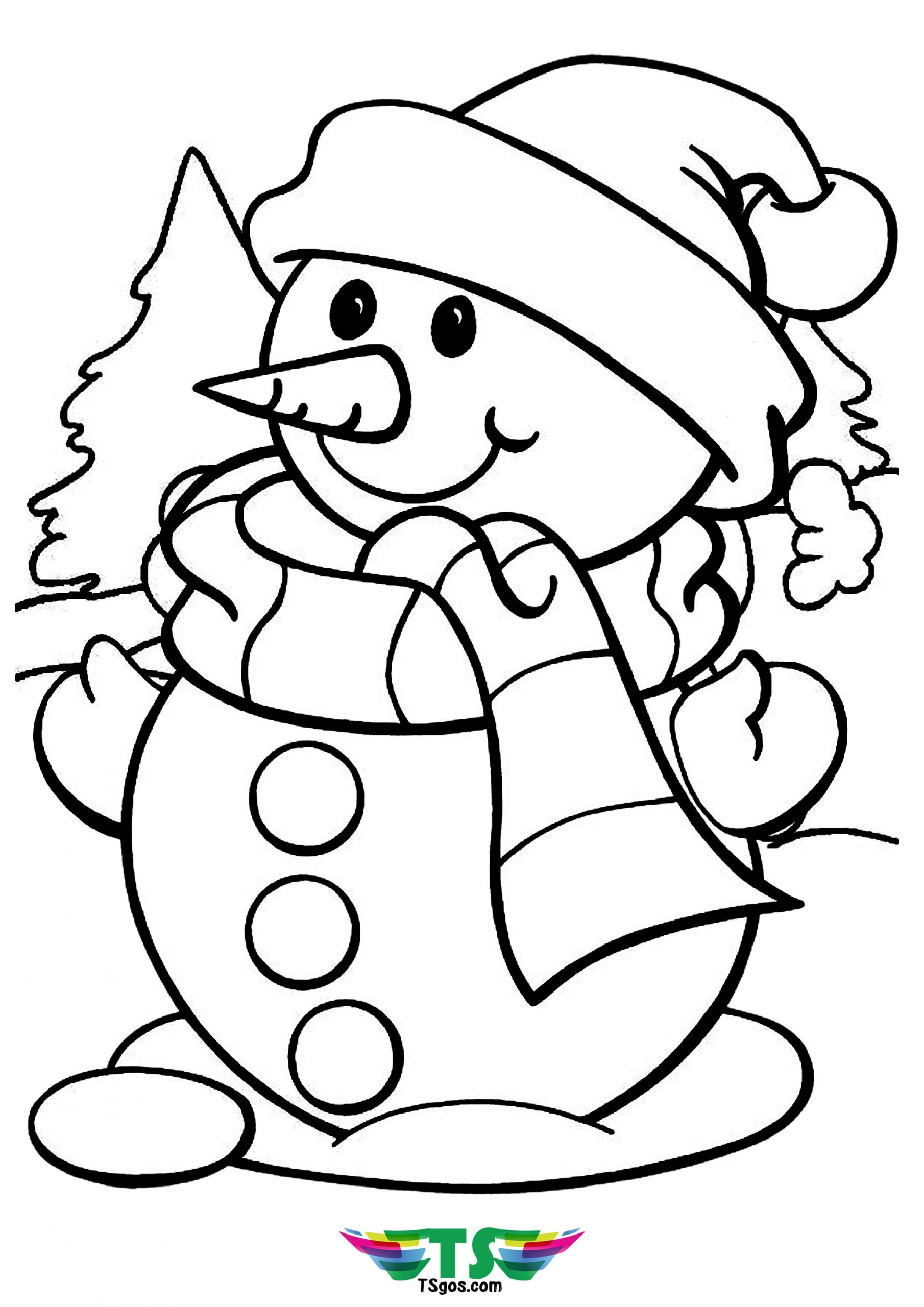 Winter Coloring Page For Kids