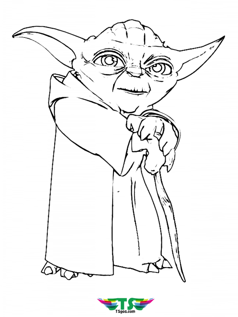 star-wars-master-yoda-coloring-pages-768x1024 Star Wars Master Yoda coloring pages.