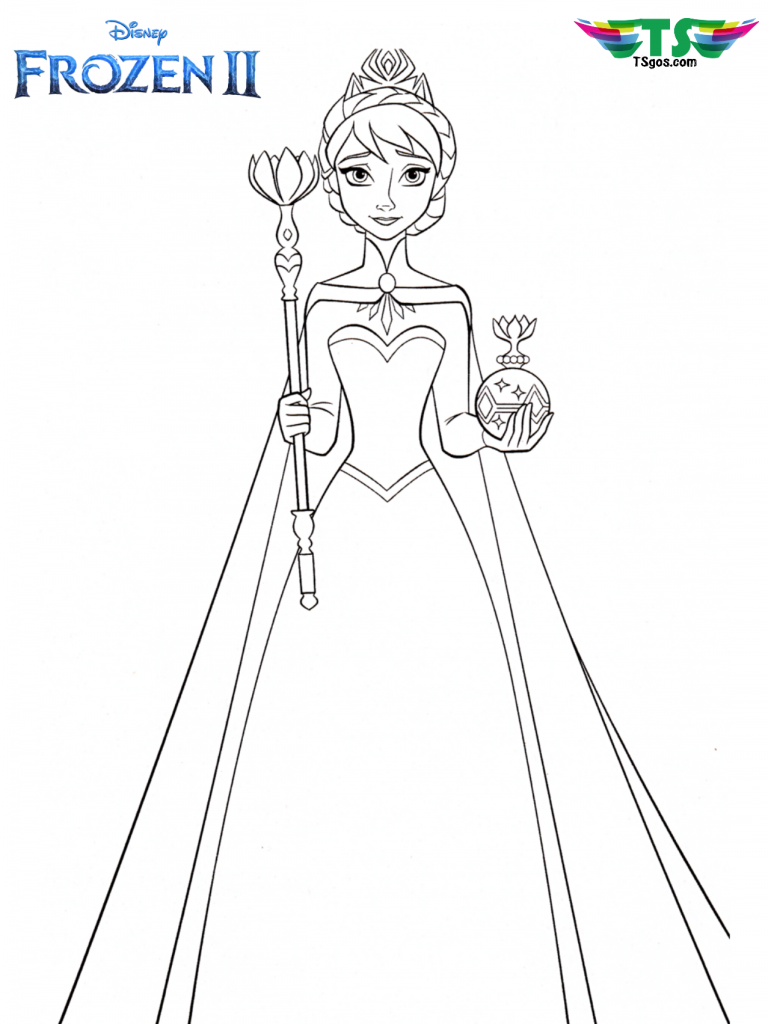 queen-elsa-with-crown-frozen-2-coloring-page-768x1024 Queen elsa and crown frozen 2 coloring page