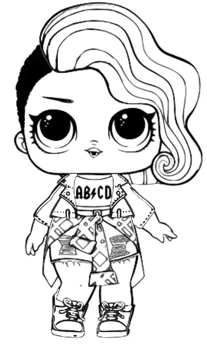 Abcd Lol Doll Coloring Pages