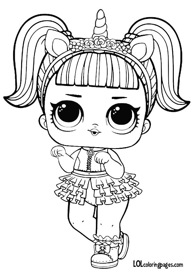 Coloring Page Of Lol Doll