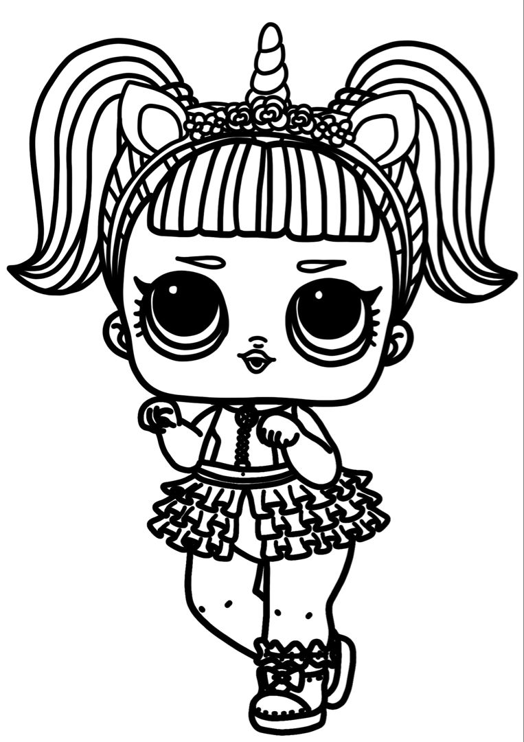Lol Doll Animal Coloring Pages