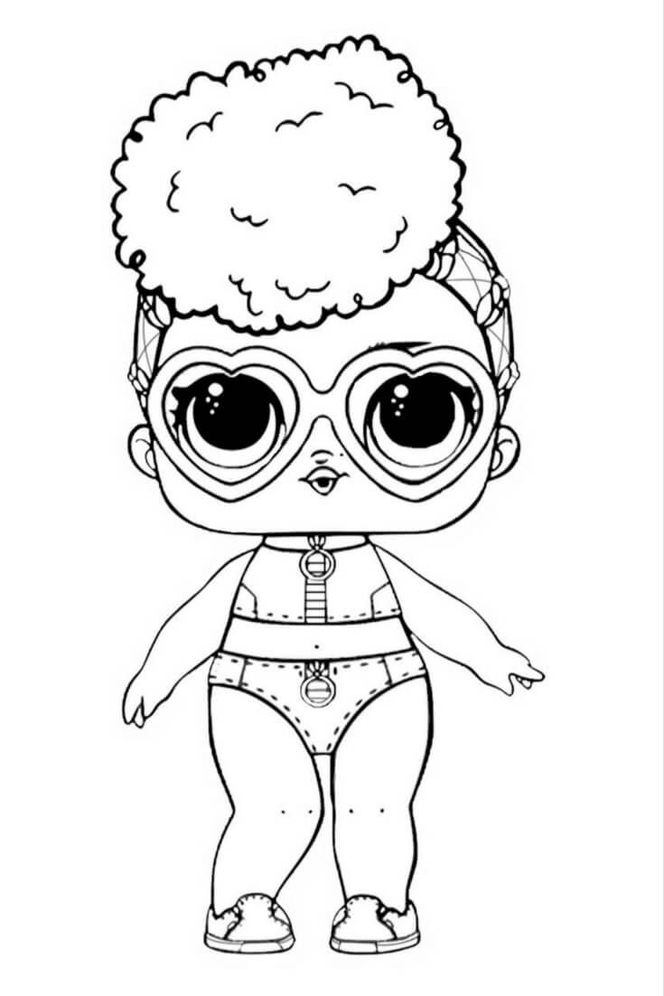 Lol Doll Coloring Page Free