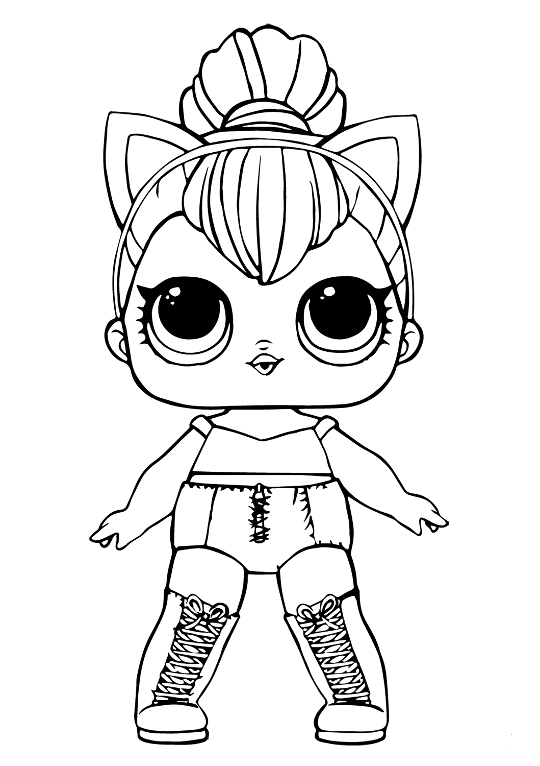 Lol Doll Coloring Pages Kitty Queen