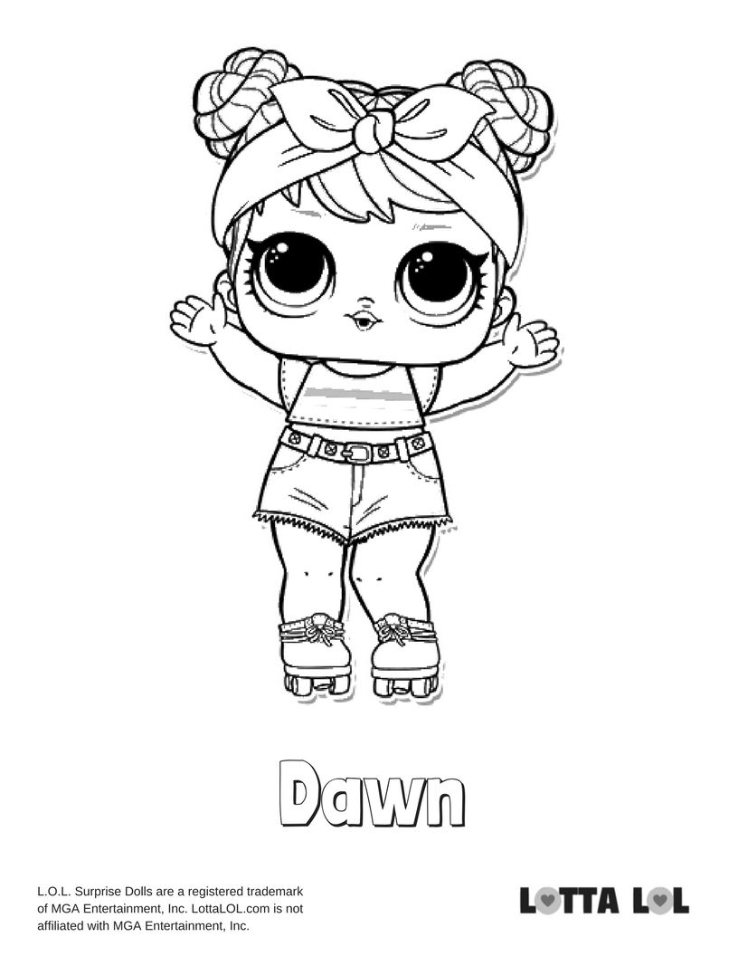 Lol Doll Coloring Pages Spice
