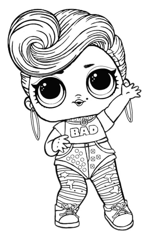 Coloring Pages Lol Paper Dolls Printable / LOL Surprise Dolls Coloring ...