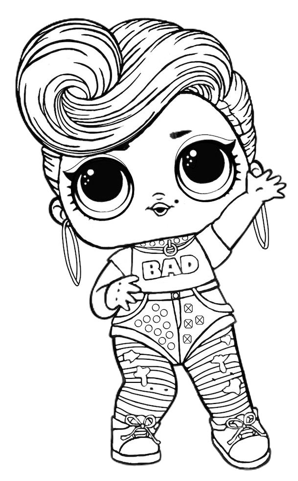 Lol Doll Hair Goals Coloring Pages