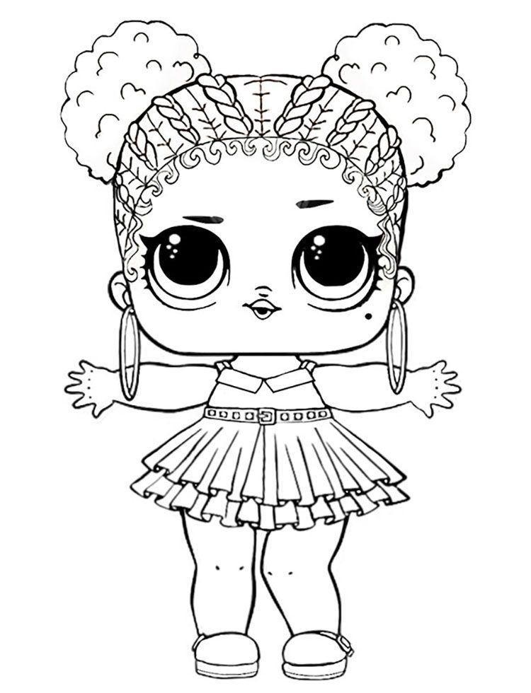 Lol Doll Valentines Coloring Pages