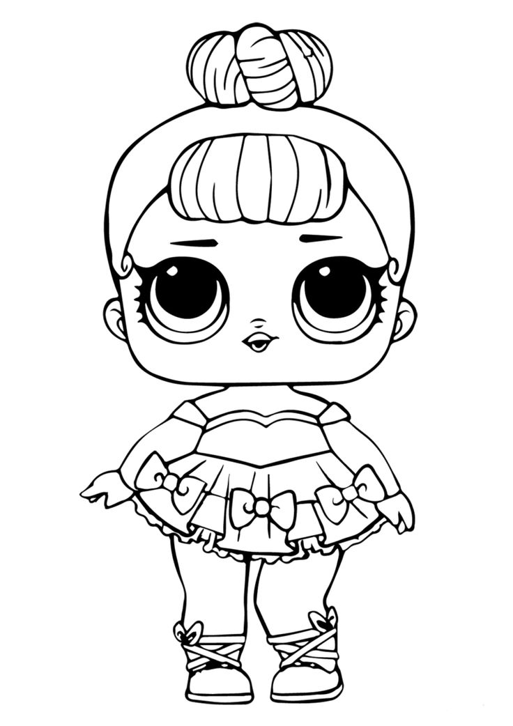 Miss Baby Lol Doll Coloring Pages