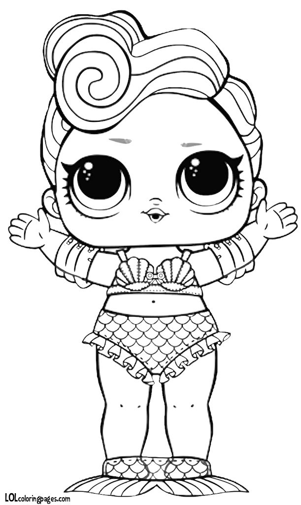 Waves Lol Doll Coloring Page