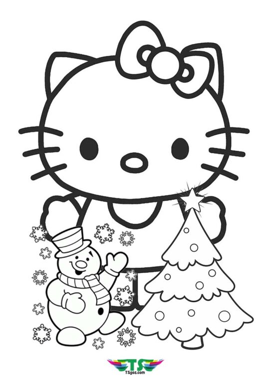 hello-kitty-and-snowman-christmass-coloring-page-543x768 Hello Kitty and Snowman Christmas Coloring Page