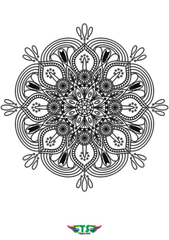 Kids Will Love This Mandala Coloring Page