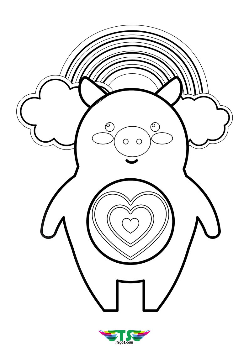 Poppo The Pig Coloring Page