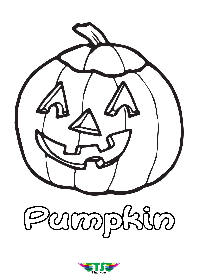 Pumpkin Coloring Page Special Halloween Wallpaper