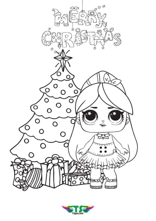 Lol-Dolls-Merry-Christmas-Coloring-Page-543x768 Lol Dolls Merry Christmas Coloring Page