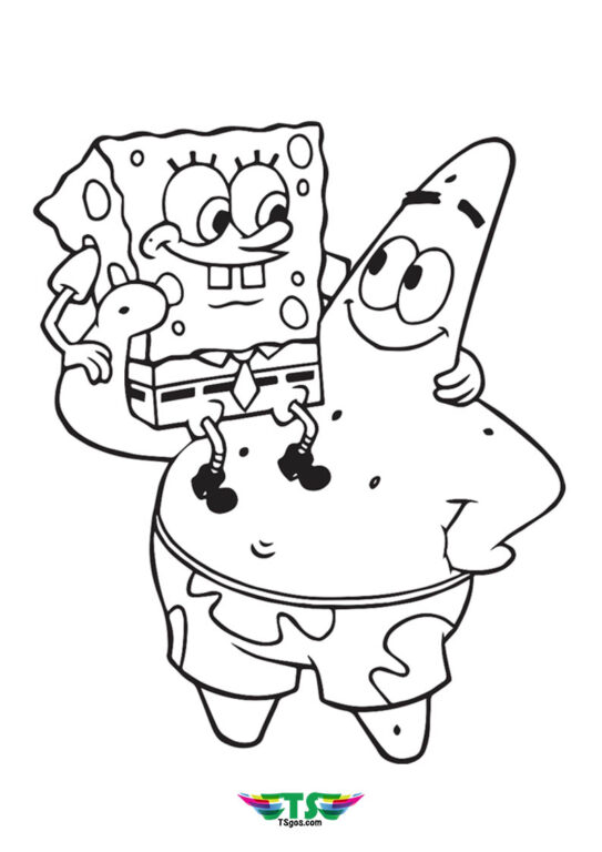 Spongebob-and-Patrick-Coloring-Page-For-Kids-543x768 Spongebob and Patrick Coloring Page For Kids