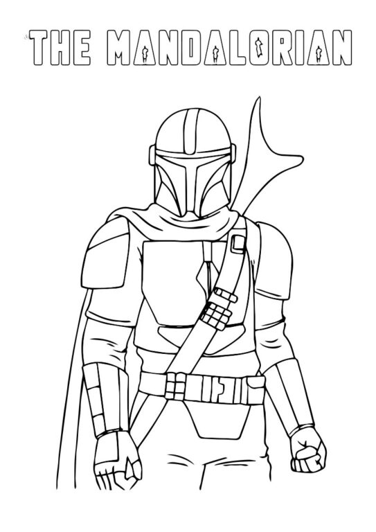 The Mandalorian Coloring Page For Kids From Tgos