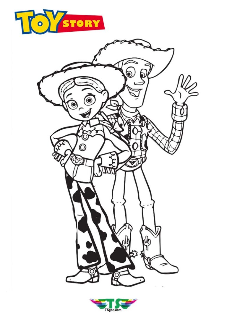 Toy Story Coloring Page Free Printable For kids - TSgos.com