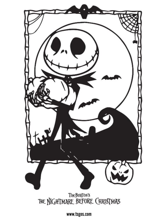 The Nightmare Before Christmas Coloring Page Collection