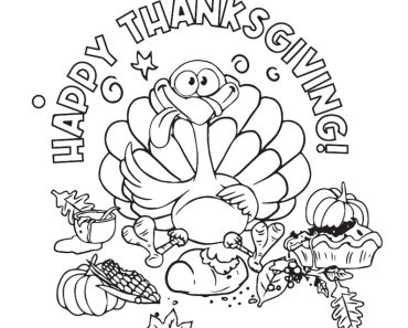 Get Printable Free Thanksgiving Coloring Page 0060