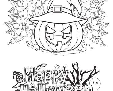 Jack O Lantern Happy Halloween October Free Coloring Page