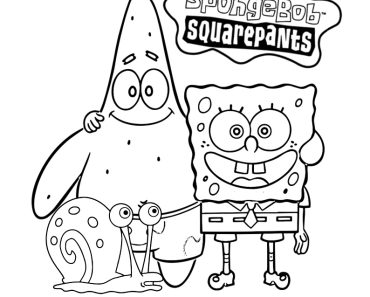 Spongebob and Best Friends Coloring Page