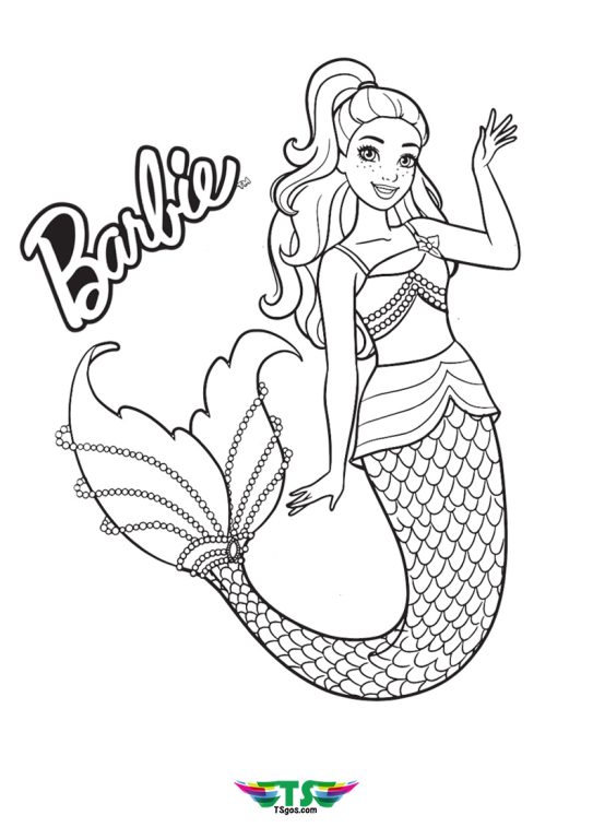 Super-Kawaii-Barbie-Mermaid-Coloring-Page-For-Girls-543x768 Super Kawaii Barbie Mermaid Coloring Page For Girls