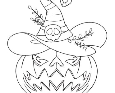 Wow Scary Jack o Lantern Special Coloring Page For Kids