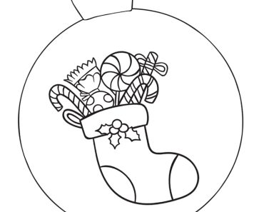 Best Christmast Ornament Coloring Page Free For Kids