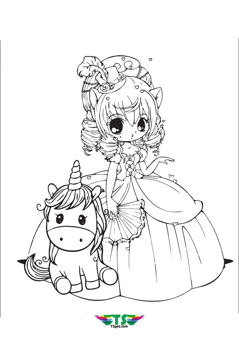 10 Princess Coloring Pages